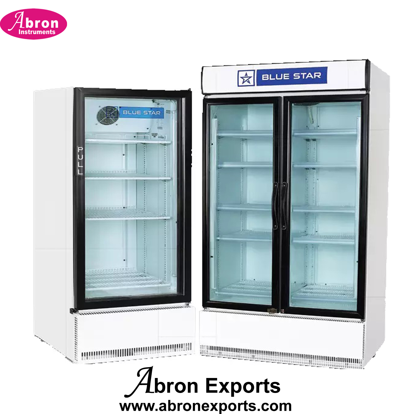 Refrigerator fridge 945 Liters open 2-8C display door Blue Cooler Hospital Nursing Home Medical Abron ABM-2727RD 